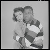 Ruby Dee and Sidney Poitier in studio photo for the stage production A Raisin in the Sun