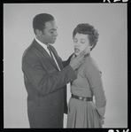 Ivan Dixon and Diana Sands in studio photo for the stage production A Raisin in the Sun