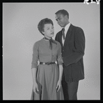 Diana Sands and Louis Gossett in studio photo for the stage production A Raisin in the Sun