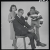 Ruby Dee, Ivan Dixon and Sidney Poitier in studio photo for the stage production A Raisin in the Sun