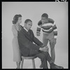 Ruby Dee, Ivan Dixon and Sidney Poitier in studio photo for the stage production A Raisin in the Sun