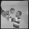 Glynn Turman and Sidney Poitier in studio photo for the stage production A Raisin in the Sun