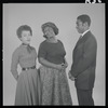 Diana Sands, Claudia McNeil and Ivan Dixon in studio photo for the stage production A Raisin in the Sun