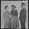 Diana Sands, Claudia McNeil and Ivan Dixon in studio photo for the stage production A Raisin in the Sun