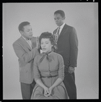 Lloyd Richards, Diana Sands and Ivan Dixon in studio photo for the stage production A Raisin in the Sun