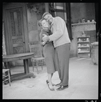 Ruby Dee and Ossie Davis in the stage production A Raisin in the Sun