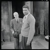 John Fiedler and Ossie Davis in the stage production A Raisin in the Sun