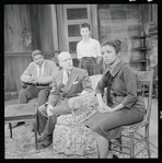 Ossie Davis, John Fiedler, Diana Sands and Ruby Dee in the stage production A Raisin in the Sun