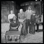 Diana Sands, Claudia McNeil, John Fiedler, Ossie Davis and Glynn Turman in the stage production A Raisin in the Sun