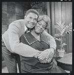 Ossie Davis and Claudia McNeil in the stage production A Raisin in the Sun