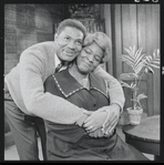 Ossie Davis and Claudia McNeil in the stage production A Raisin in the Sun