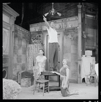 Ruby Dee, Ossie Davis and Diana Sands in the stage production A Raisin in the Sun