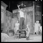 Ruby Dee, Ossie Davis and Diana Sands in the stage production A Raisin in the Sun
