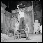 Ruby Dee, Ossie Davis and Diana Sands in the stage production A Raisin in the Sun