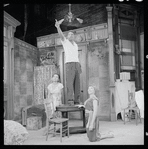 Ruby Dee, Ossie Davis and Diana Sands in the stage production A Raisin in the Sun