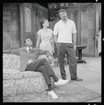 Louis Gossett, Ruby Dee and Ossie Davis in the stage production A Raisin in the Sun