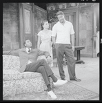 Louis Gossett, Ruby Dee and Ossie Davis in the stage production A Raisin in the Sun