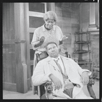Claudia McNeil and Ossie Davis in the stage production A Raisin in the Sun