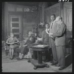 Ruby Dee, Claudia McNeil, Charles Richardson, Ossie Davis and John Fiedler in the stage production A Raisin in the Sun