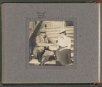 Prescott Hall Butler on stairs with unidentified woman