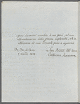 Autograph letter signed to Lord Byron, 7 December 1818