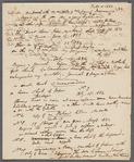 Holograph inventory of Lord Byron's papers