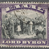 Lord Byron death centenary commemorative Greek postage stamp