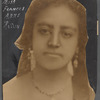 Scrapbook page with portrait of Miss Frances Anne Rollin 