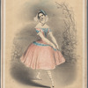 Romantic era ballerina in a landscape