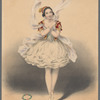 Romantic era ballerina in Greek (?) costume with swirling scarf