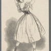 Fanny Elssler depicted in costume, with castanets