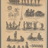 Images of ethnic dancing from illustrated books and series