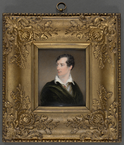 Watercolor portrait of Lord Byron 