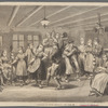 Folk and ethnic dancing in wood engravings
