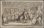 Folk and ethnic dancing in wood engravings