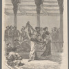 Folk and ethnic dancing in wood engravings