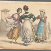 European folk dancing in prints