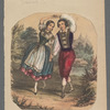 European folk dancing in prints