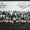 Joffrey Ballet company poster, signed by Gerald Arpino