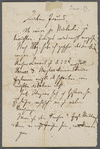 Letter from Johannes Brahms to unidentified correspondent