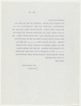 Letter from Johannes Brahms to unidentified correspondent