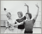 Peter Martins rehearsing Magic Flute with Darci Kistler and Ib Andersen