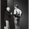 Peter Martins on stage talking with George Balanchine