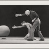 Peter Martins and George Balanchine in rehearsal
