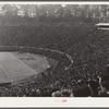 There was a crowd of 52,000 people in Duke University Stadium on day of Duke-Carolina football game. Durham, North Carolina