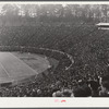 There was a crowd of 52,000 people in Duke University Stadium on day of Duke-Carolina football game. Durham, North Carolina