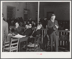 Recess during trial of automobile accident in case of Superior Court. Granville County Courthouse, Oxford, North Carolina