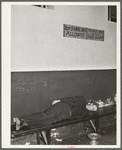 Farmers must often wait overnight or for several days before their tobacco is sold at auction. They sometimes hang around in cafes or pool rooms, sleeping most anywheres. Durham, North Carolina