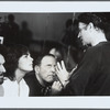 Board member Ali MacGraw and Gerald Arpino discussing a ballet during a break at the Joffrey rehearsal studio