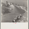 Drifts along highway near Frederick, Maryland